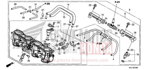 THROTTLE BODY CBR650FAJ de 2018